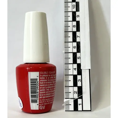 Photo de l’avis officiel: OPI Gel Color - Cajun Shrimp Gel vernis à ongles — risque: Risque chimique