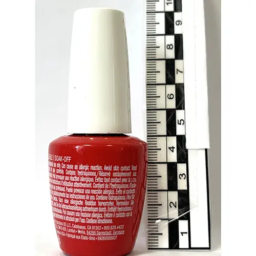 Photo de l’avis officiel: OPI Gel Color - Cajun Shrimp Gel vernis à ongles — risque: Risque chimique