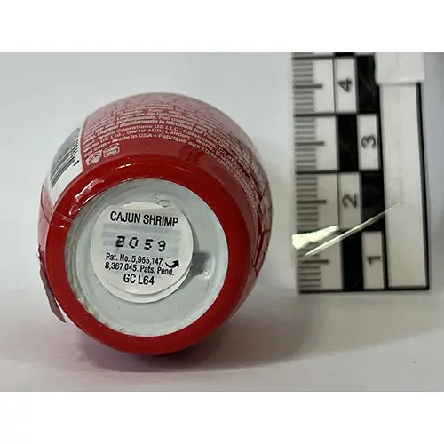 Photo de l’avis officiel: OPI Gel Color - Cajun Shrimp Gel vernis à ongles — risque: Risque chimique
