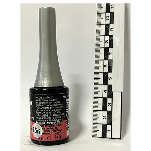 Photo de l’avis officiel: Estrosa Rosa Essenza Gel vernis à ongles — risque: Risque chimique