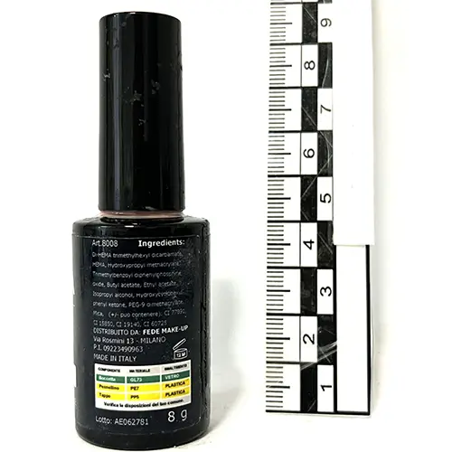 Photo de l’avis officiel: Jenessa 8 Gel vernis à ongles — risque: Risque chimique