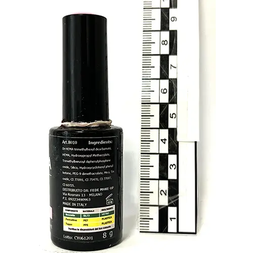 Photo de l’avis officiel: Jenessa 10 Gel vernis à ongles — risque: Risque chimique
