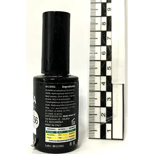 Photo de l’avis officiel: Jenessa 6 Gel vernis à ongles — risque: Risque chimique