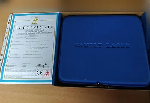 Photo from the official notice: Pannonfitt Family Laser laser therapy device — burns risk