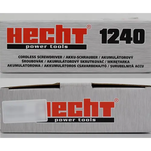 Photo from the official notice: Hecht Cordless Screwdriver — burns risk
