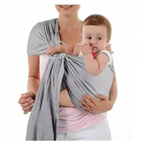 Zdjęcie z oficjalnego zgłoszenia: Porte-bébé anneau fronde coton porte-bébé enveloppement pour nouveau-nés respirant hanchesiège exten Nosidełko — ryzyko: Urazy & Duszenie się