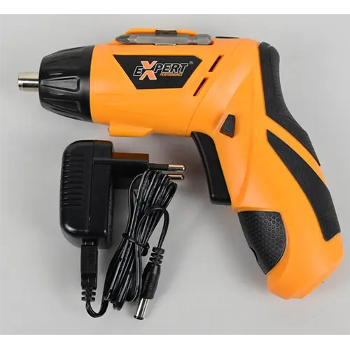 Foto do aviso oficial: EXPERT PERFORMANCE 3.6V LITHIUM CORDLESS SCREWDRIVER WITH 45 PCS ACCESSORIES Chave de fenda sem fio — risco: Queimaduras