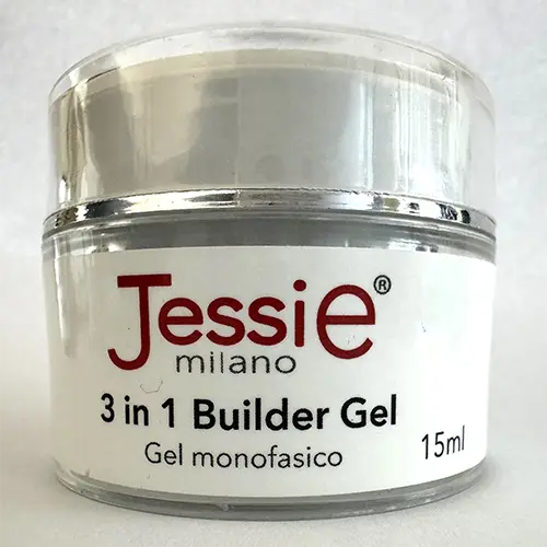 Foto uit de officiële melding: Je - Jessie Milano 3 in 1 Builder Gel - 7 Clear White Gel nagellak — risico: Chemische risico's