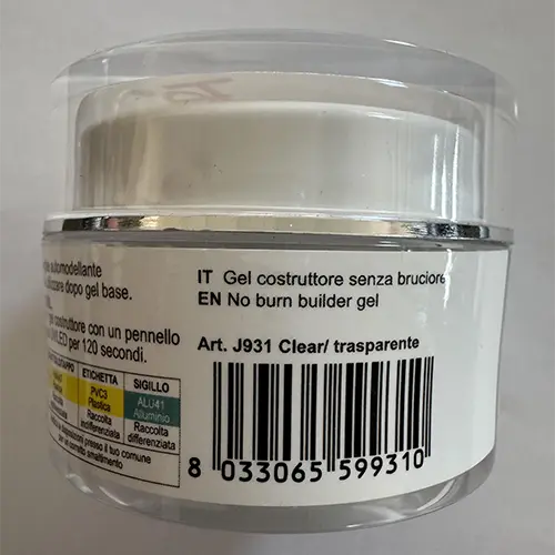 Photo from the official notice: Jessie Milano Builder Gel - No burn Extremely Strong 30 ML nail builder gel — chemical risk