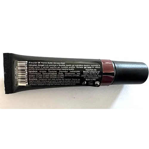 Photo from the official notice: Jessie Milano Poly Gel - Gel costruttore easy-shape nail builder gel — chemical risk