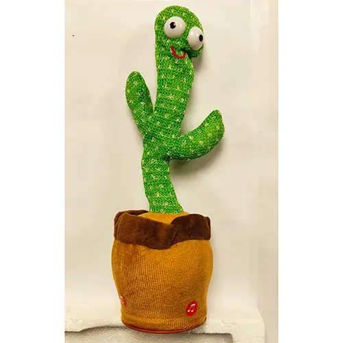 Foto do aviso oficial: SINGING AND DANCING ELECTRIC TOY CACTUS Brinquedo a bateria — risco: Engasgamento & Sufocamento