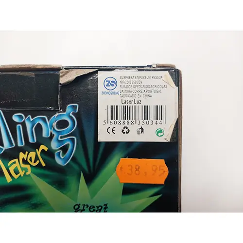 Foto aus der offiziellen Meldung: BIG DIPPER PROYECTOR LÁSER "MINI TWINKLING LASER" Laserpointer — Risiko: Sehschaden
