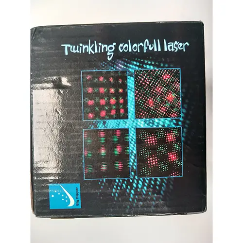 Foto aus der offiziellen Meldung: BIG DIPPER PROYECTOR LÁSER "MINI TWINKLING LASER" Laserpointer — Risiko: Sehschaden
