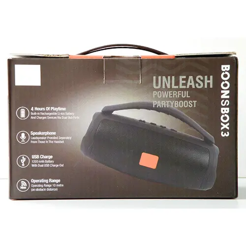 Photo from the official notice: BOONBOX Bluetooth speaker wireless speaker — burns risk