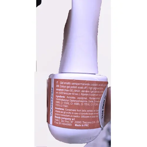 Photo de l’avis officiel: Jessie Milano Color Shine 004 Gel vernis à ongles — risque: Risque chimique