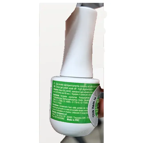 Photo from the official notice: Jessie Milano Color Shine 031 gel nail polish — chemical risk
