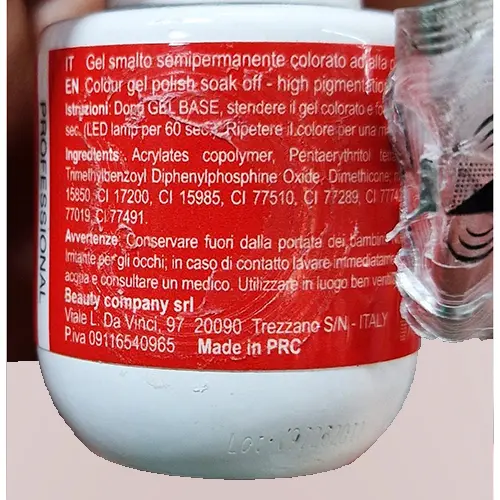 Foto dell’avviso ufficiale: Jessie Milano Color Shine 046 Smalto per unghie in gel — rischio: Rischio chimico