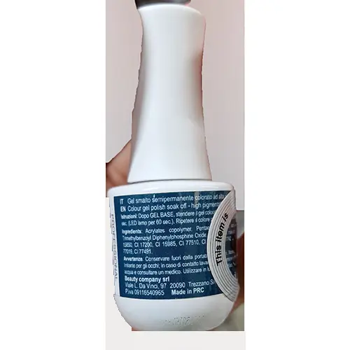 Foto dell’avviso ufficiale: Jessie Milano Color Shine 049 Smalto per unghie in gel — rischio: Rischio chimico