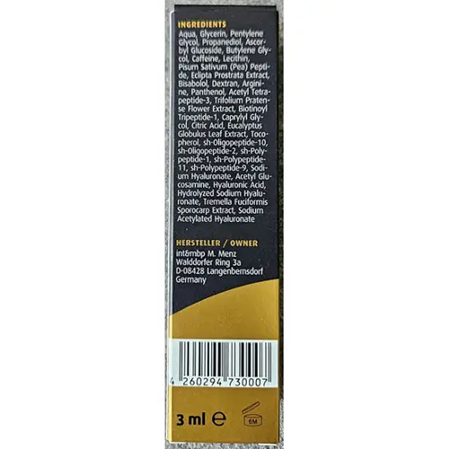 Photo de l’avis officiel: Aphro Celina Eyelashserum Prime Sérum pour cils — risque: Risque chimique