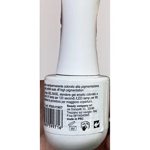 Foto dell’avviso ufficiale: Jessie Milano Color Shine 247 Smalto per unghie in gel — rischio: Rischio chimico