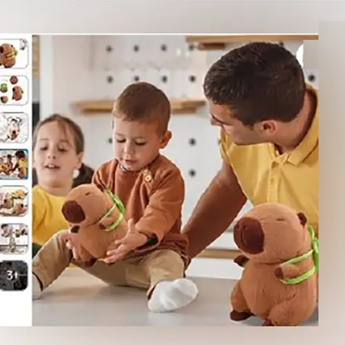 Foto do aviso oficial: Peluche capybara Brinquedo macio — risco: Engasgamento