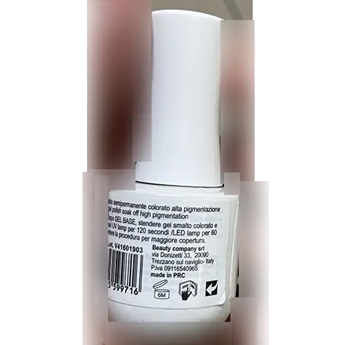 Photo from the official notice: Jessie Milano Color Shine 248 gel nail polish — chemical risk
