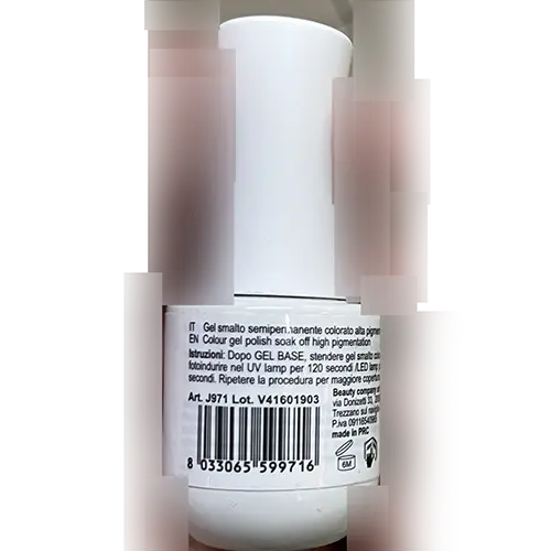Foto del aviso oficial: Jessie Milano Color Shine pigmentazione n.249 e 250 Esmalte de uñas de gel — riesgo: Riesgos químicos