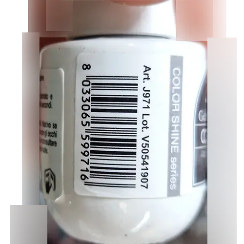 Foto dell’avviso ufficiale: Jessie Milano Color Life pigmentazione colori 274 e 275 Smalto per unghie in gel — rischio: Rischio chimico