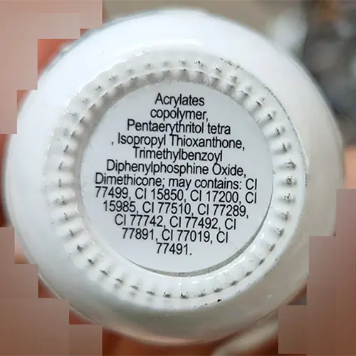 Foto uit de officiële melding: Jessie Milano Color Life Pigmentazione colori 276 e 278 Gel nagellak — risico: Chemische risico's