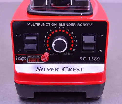 Photo de l’avis officiel: Silver Crest Food Blender Mélangeur — risque: Incendie & Blessures