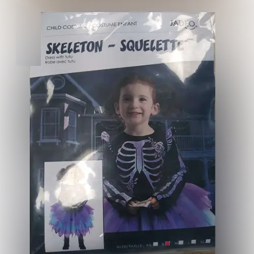 Photo de l’avis officiel: Jadeo Déguisement squelette - Robe avec tutu Costume de fantaisie — risque: Risque chimique