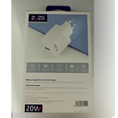 Foto aus der offiziellen Meldung: ZUZG Quick Intelligence Single Port Travel Charger USB-Ladegerät — Risiko: Elektrischer Schlag