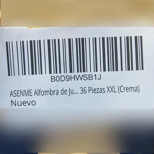 Foto aus der offiziellen Meldung: ASENME Puzzle-Spielmatte — Risiko: Ersticken
