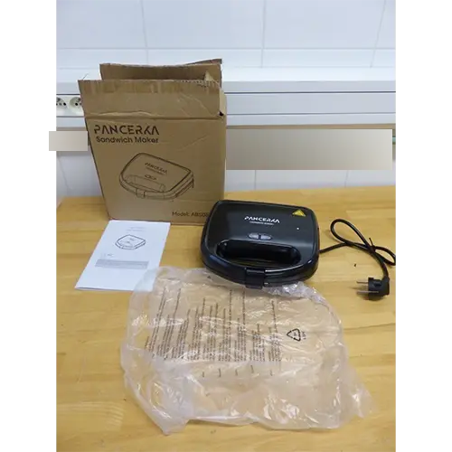 Photo de l’avis officiel: PANCERKA Machine à sandwich — risque: Choc électrique & Incendie