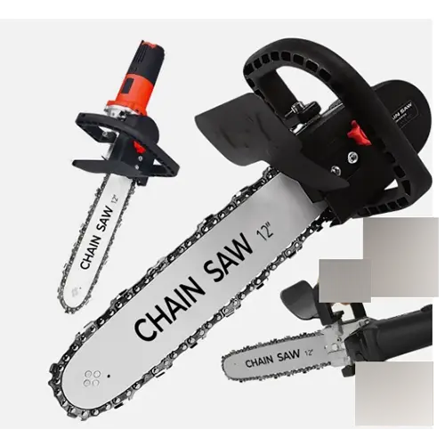 Photo from the official notice: Retoo CHAIN SAW 12 angle grinder conversion kit — cuts risk