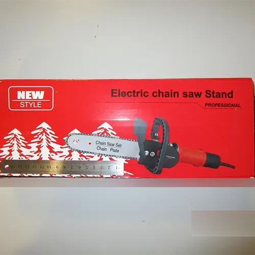 Photo from the official notice: Retoo CHAIN SAW 12 angle grinder conversion kit — cuts risk