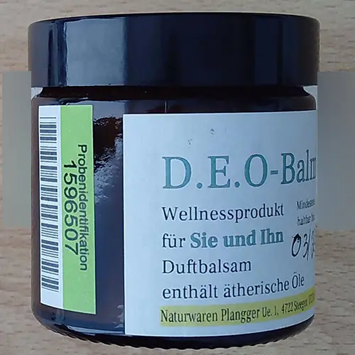 Photo de l’avis officiel: Plangger Naturwaren D.E.O-Balm Déodorant — risque: Risque chimique