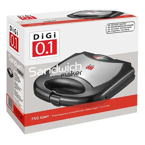 Photo de l’avis officiel: Jumbo Sandwich maker DiGi 0.1 Η105 Machine à sandwich — risque: Brûlures & Choc électrique