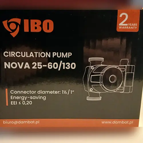 Photo de l’avis officiel: IBO IBO NOVA 25-60/130 Pompe à eau — risque: Choc électrique