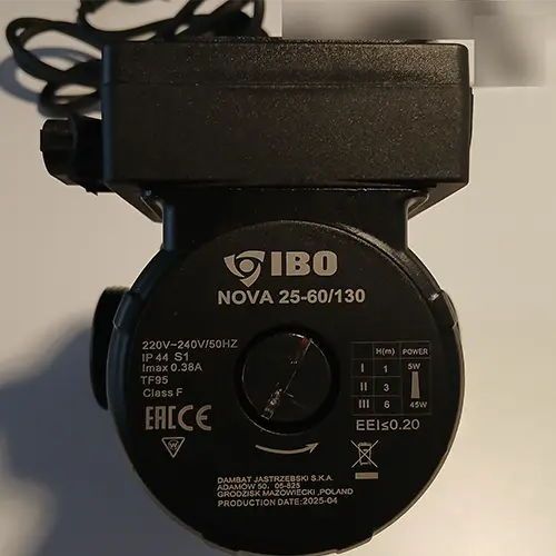 Photo de l’avis officiel: IBO IBO NOVA 25-60/130 Pompe à eau — risque: Choc électrique