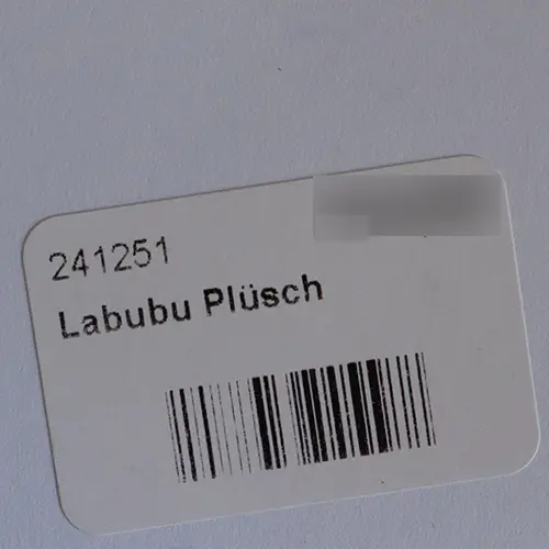 Foto do aviso oficial: THEMONSTERS Labubu Plüsch Brinquedo macio — risco: Engasgamento