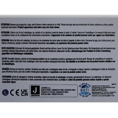 Foto do aviso oficial: THEMONSTERS Labubu Plüsch Brinquedo macio — risco: Engasgamento
