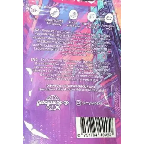 Foto do aviso oficial: mySWAG MEGA STRONG CANNA MIX SATIVA Produtos à base de plantas para fumar — risco: Químico