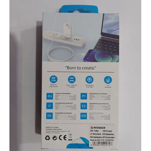 Photo de l’avis officiel: EZRA 3 PORT TRAVEL CHARGER Chargeur USB — risque: Choc électrique