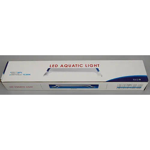 Photo from the official notice: LED AQUATIC LIGHT aquarium lamp — electric shock risk