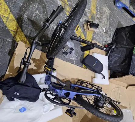 Photo from the official notice: Q.ik E-Bike foldable electric bicycle — fire risk