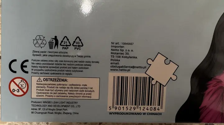Photo de l’avis officiel: Lalka z akcesoriami Poupée en plastique — risque: Risque chimique