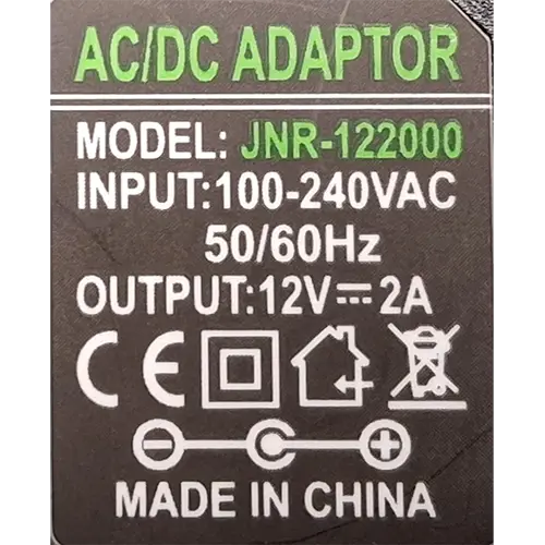 Foto do aviso oficial: AC/DC ADAPTOR Adaptador — risco: Choque elétrico