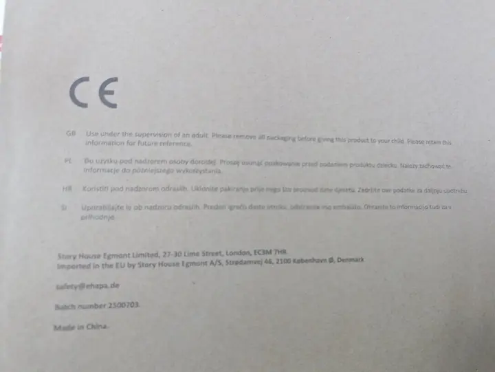 Foto do aviso oficial: Peppa Pig Brinquedo de plástico — risco: Engasgamento (SR/02186/26)