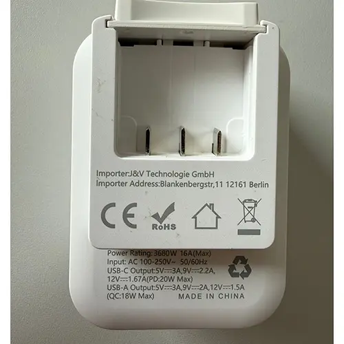 Photo de l’avis officiel: JSVER World Travel Adapter Kit Ensemble d'adaptateurs de voyage — risque: Choc électrique & Incendie